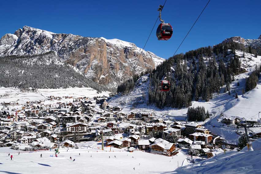 Selva di Val Gardena d'inverno